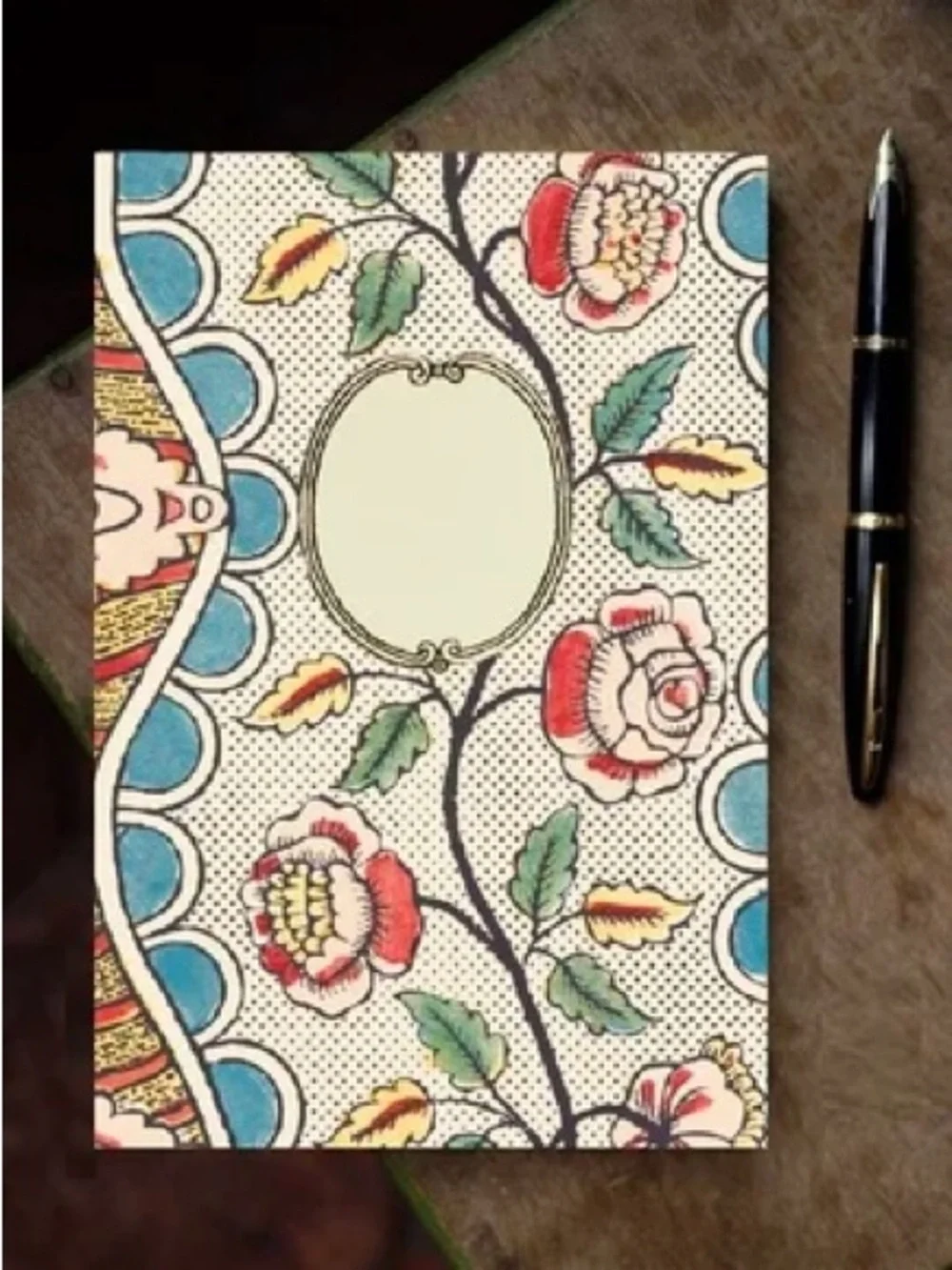 NWT Antoinette Poisson 15A Guirlandes et Festons French Domino Paper Notebook